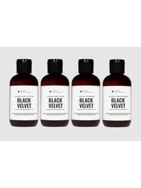 Black Velvet Body Care Travel Set Shampoo Wash Lotion NEW